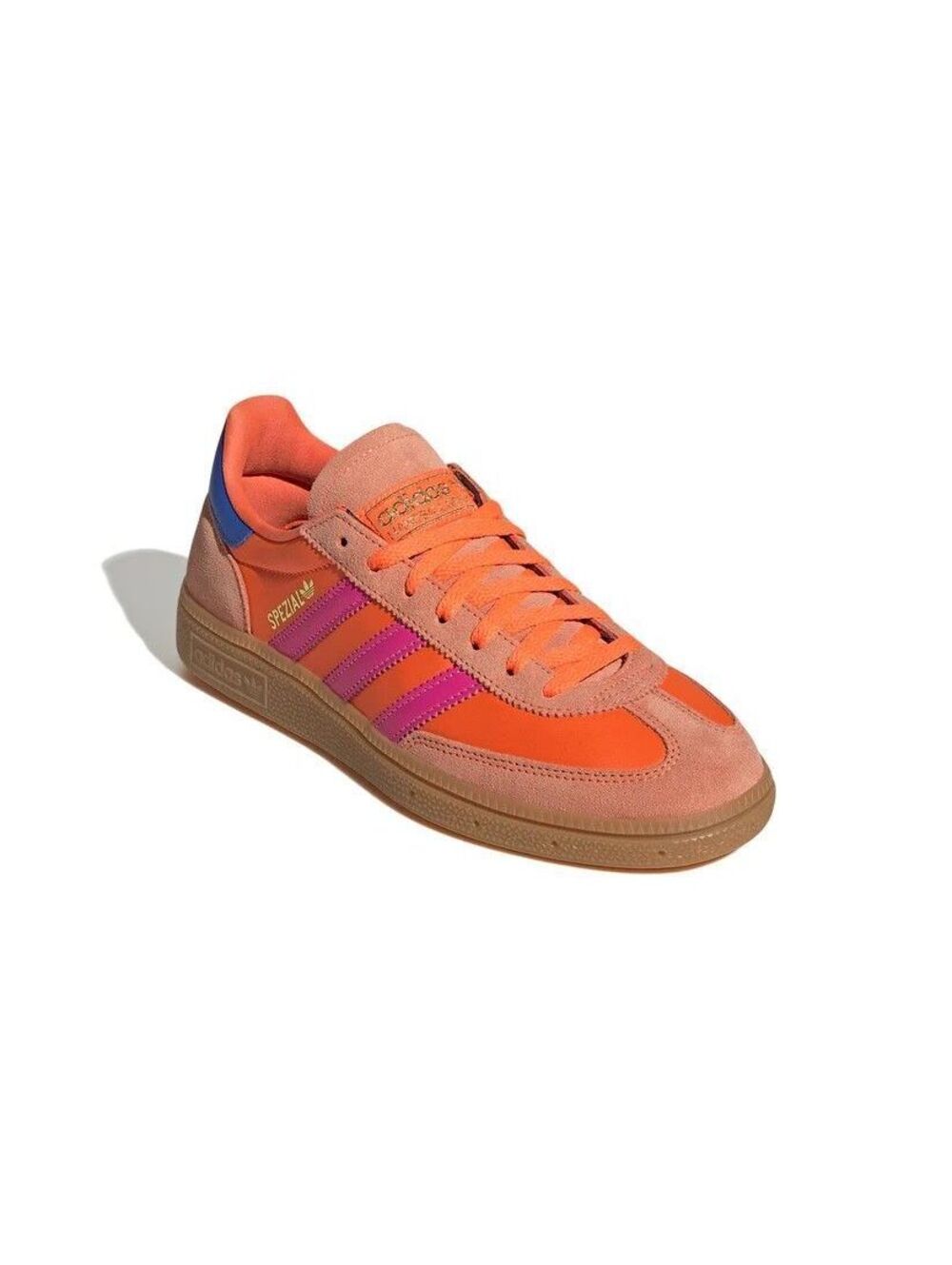 Adidas Women's Handball Spezial Orange-Lucid Pink/Royal Blue W (8)